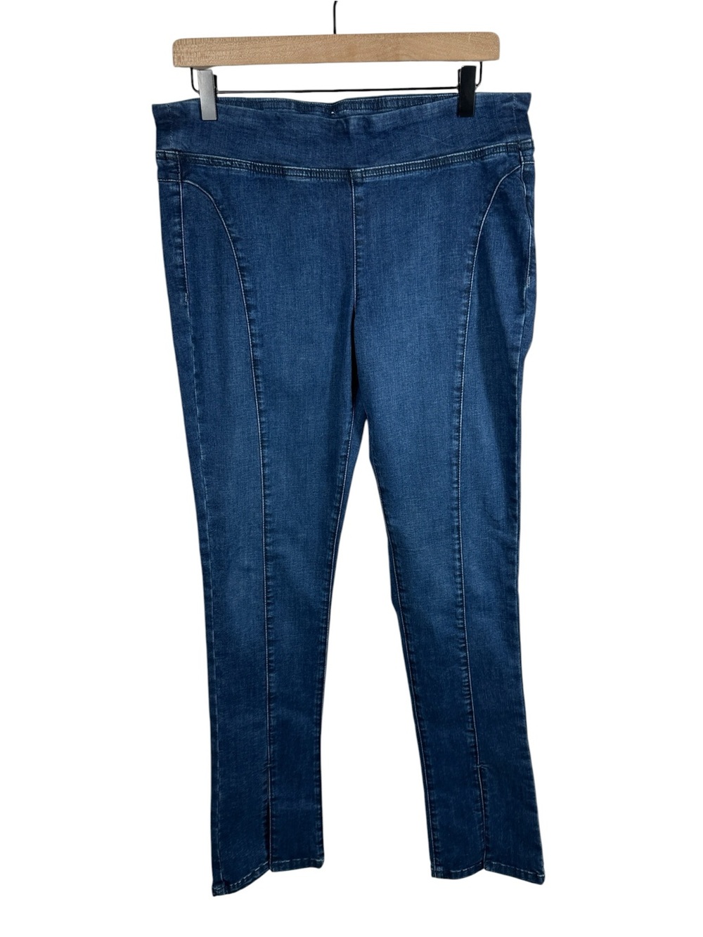 We The Free Double Dutch Pull-On Slit Skinny Jeans Denim Size Medium - Picture 3 of 11